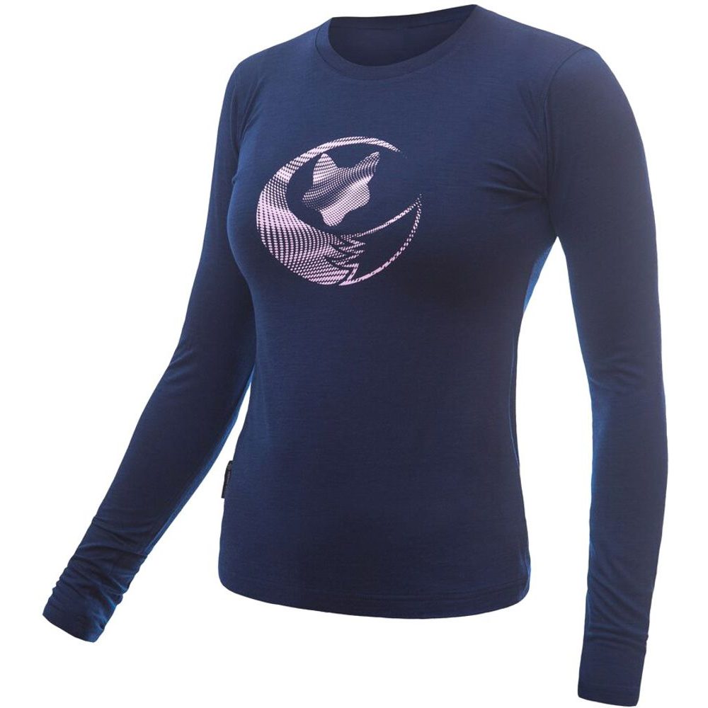 MERINO ACTIVE PT FOX dámské triko dl.rukáv deep blue