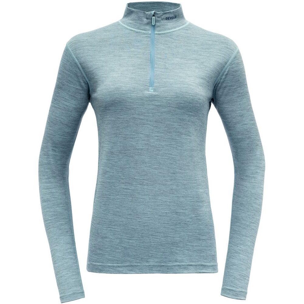 Breeze Merino 150 Zip Neck Wmn, Cameo Melange