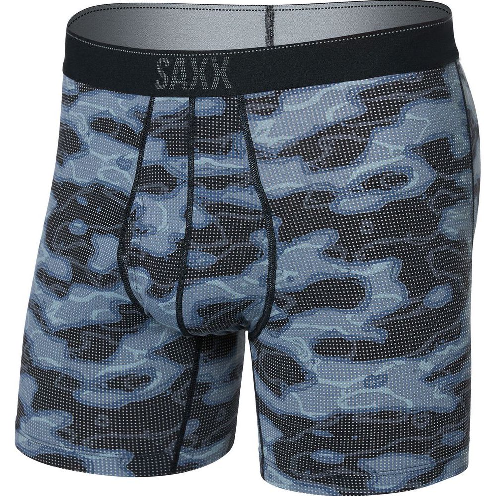 QUEST QUICK-DRY MESH BOXER BRIEF FLY, waterdrop camo-black