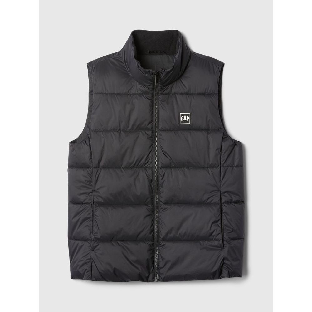 Prošívaná nepromokavá vesta Černá