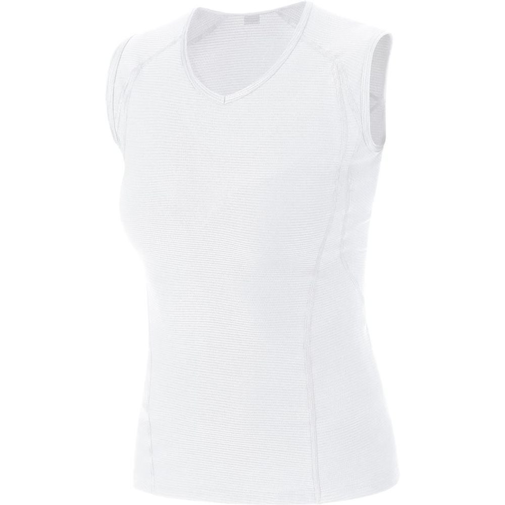 M Women Base Layer Sleeveless Shirt-white