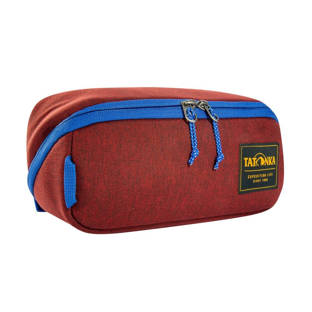 SQUARE ZIP POUCH M tango red