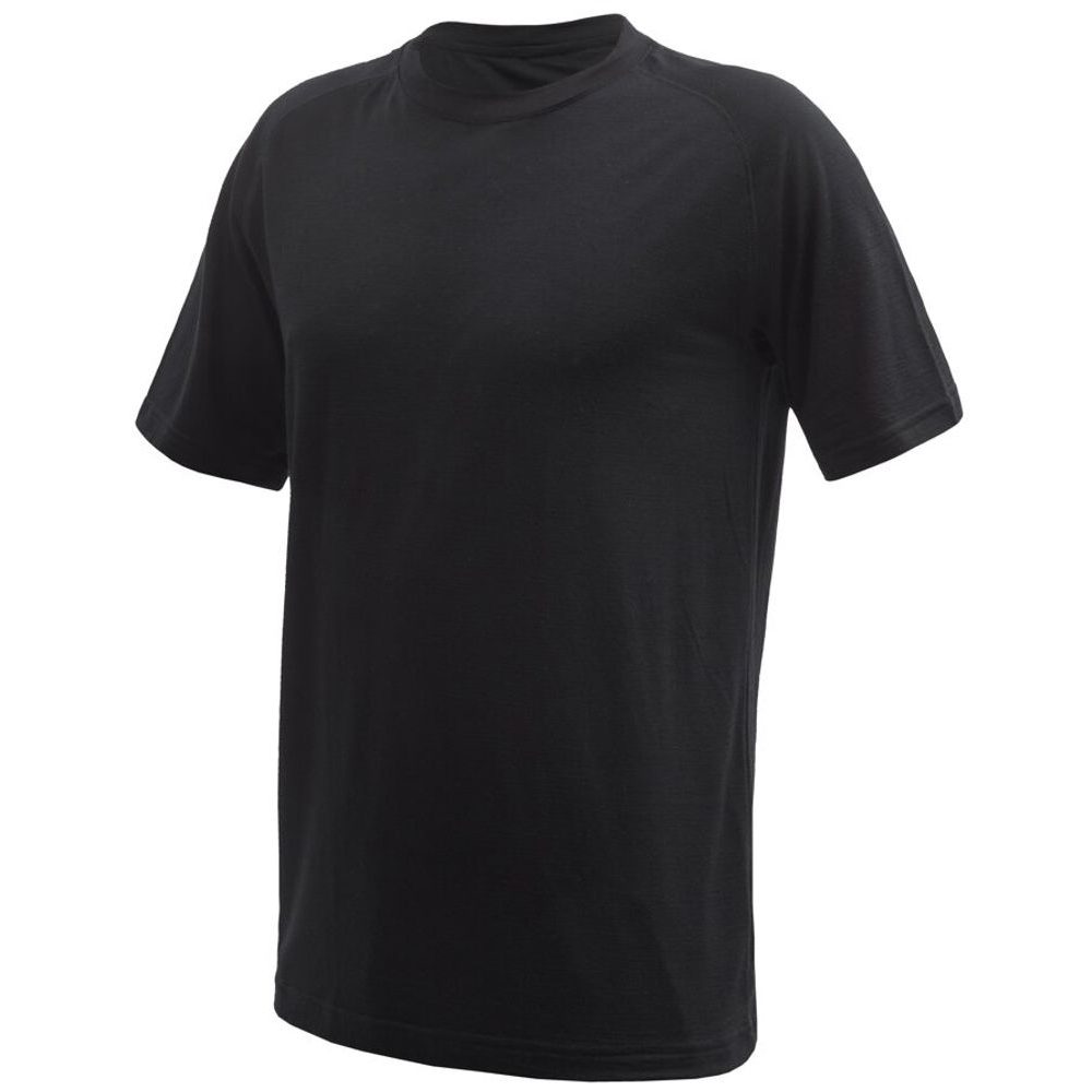 MERINO ACTIVE NO LOGO pánské triko kr.rukáv raglan černá