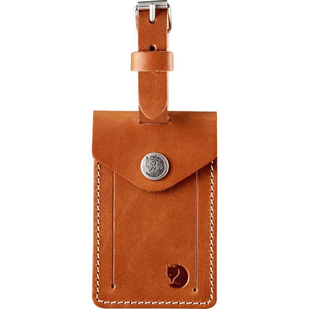 Leather Luggage Tag Leather Cognac