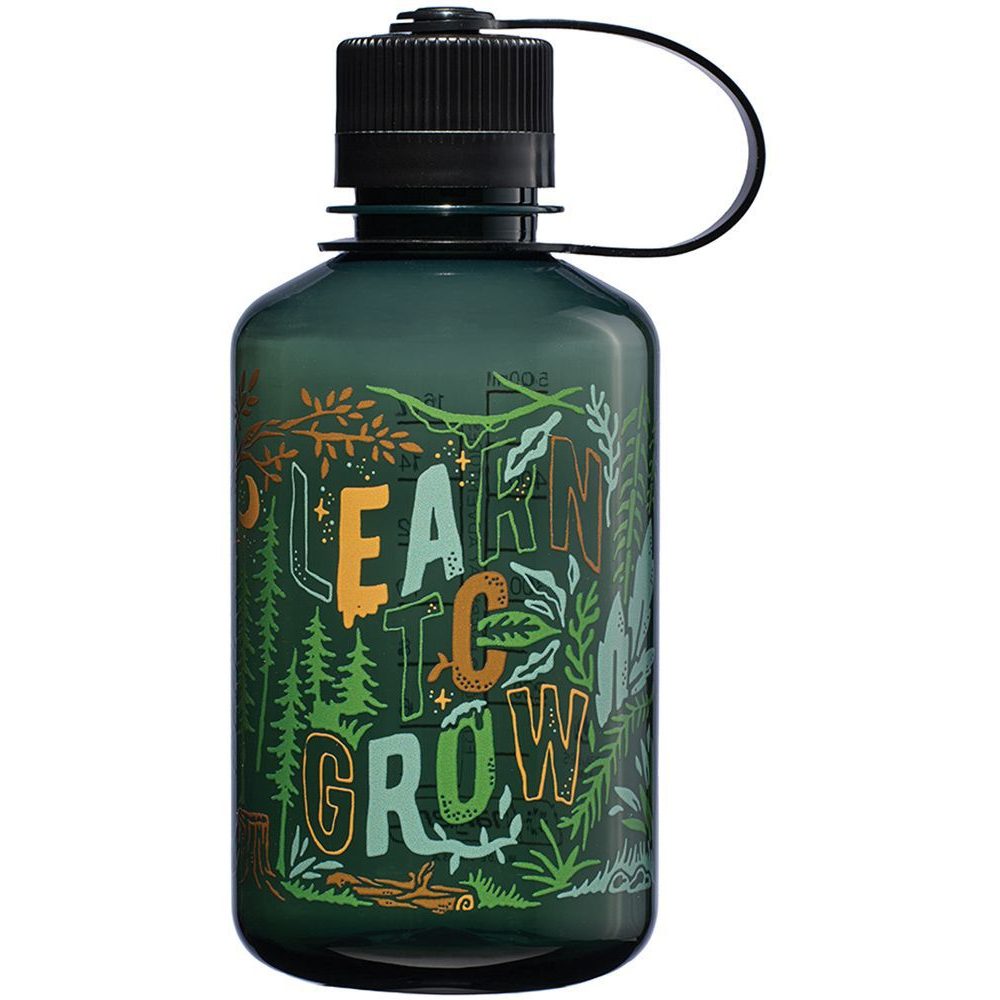 Narrow Mouth 500ml Jade 'Learn 2 Grow'