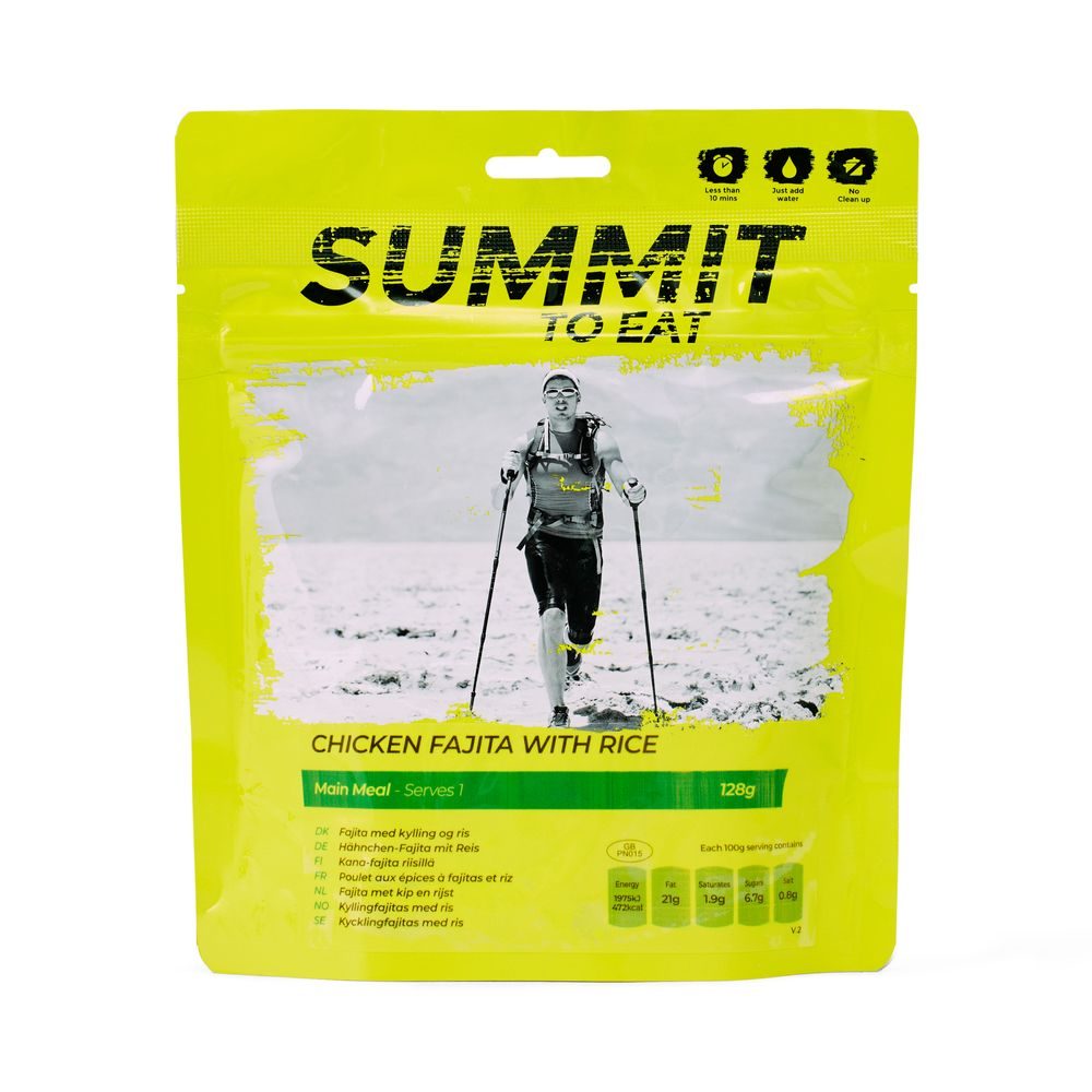 CHICKEN FAJITA WITH RICE 128g/604kcal