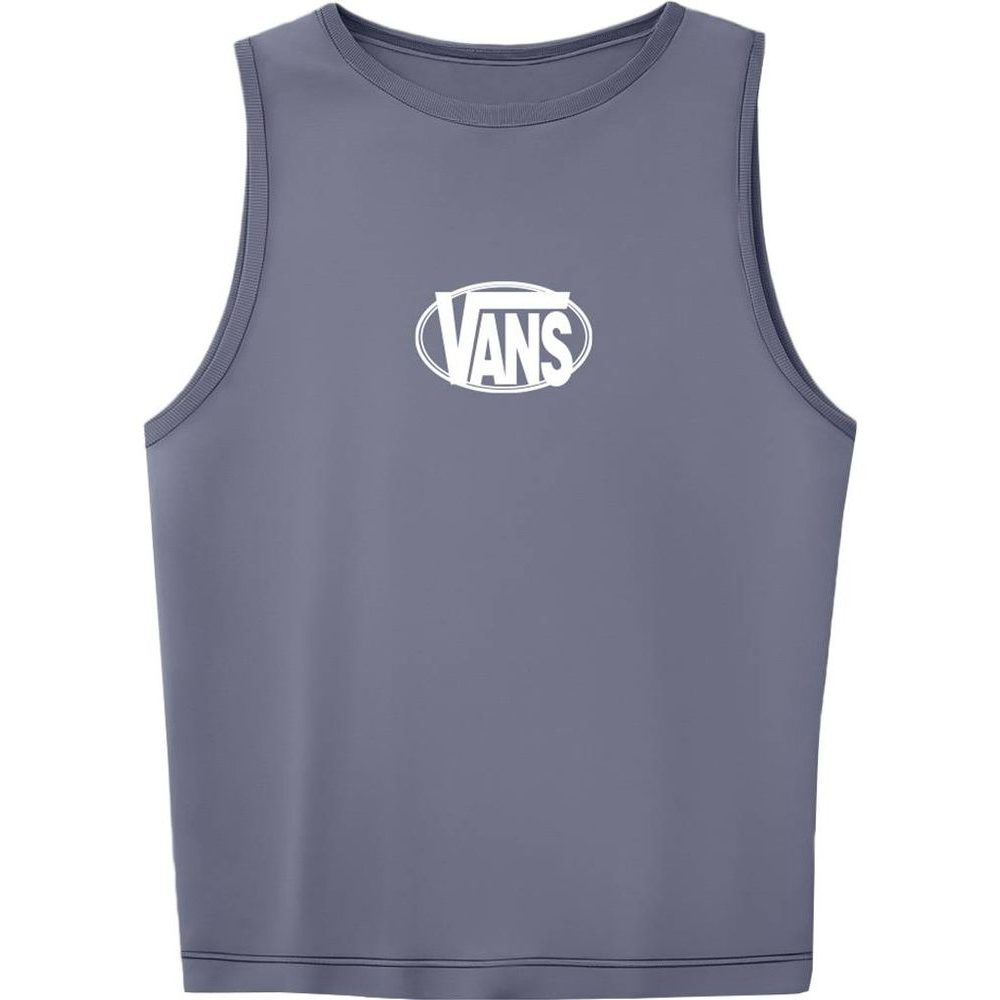 OVAL LOGO TANK Glacial Slate