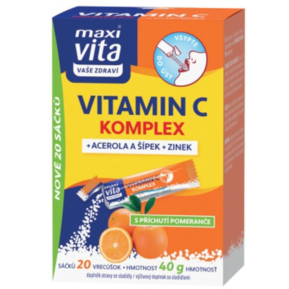 Maxi Vita Vit C komplex, box, 20 sáčků pom