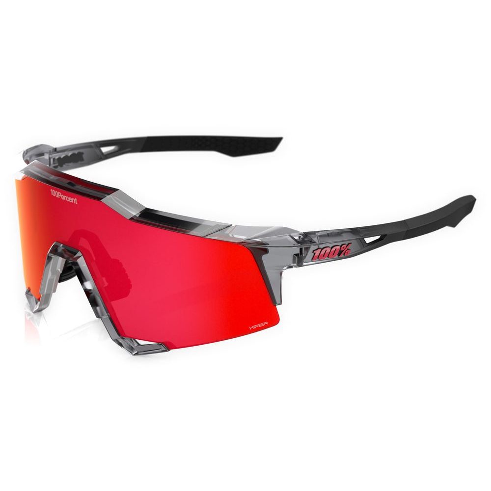 SPEEDCRAFT MLB Polished Translucent Grey - HiPER Fire Red Mirror Lens