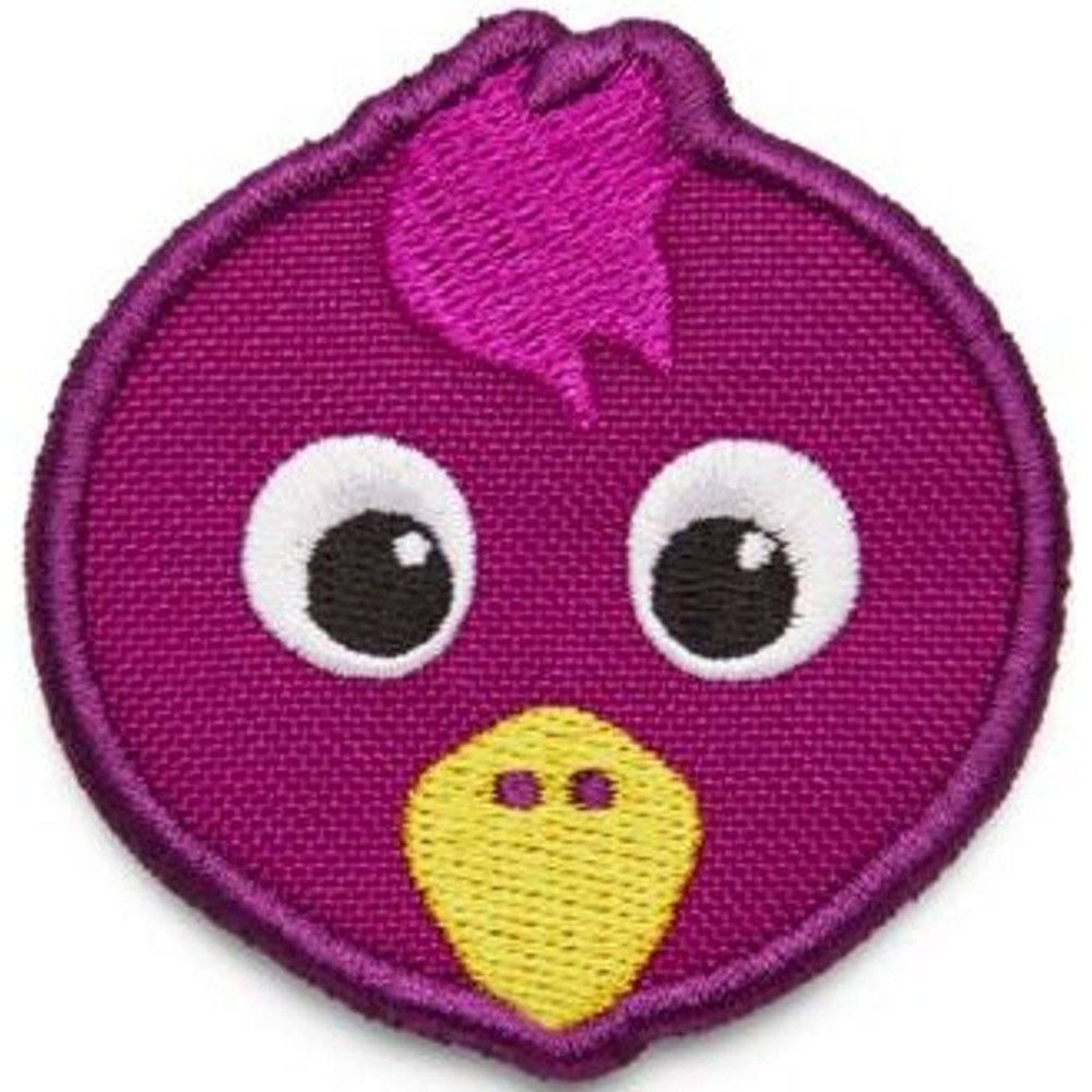 Velcro badge Bird - purple