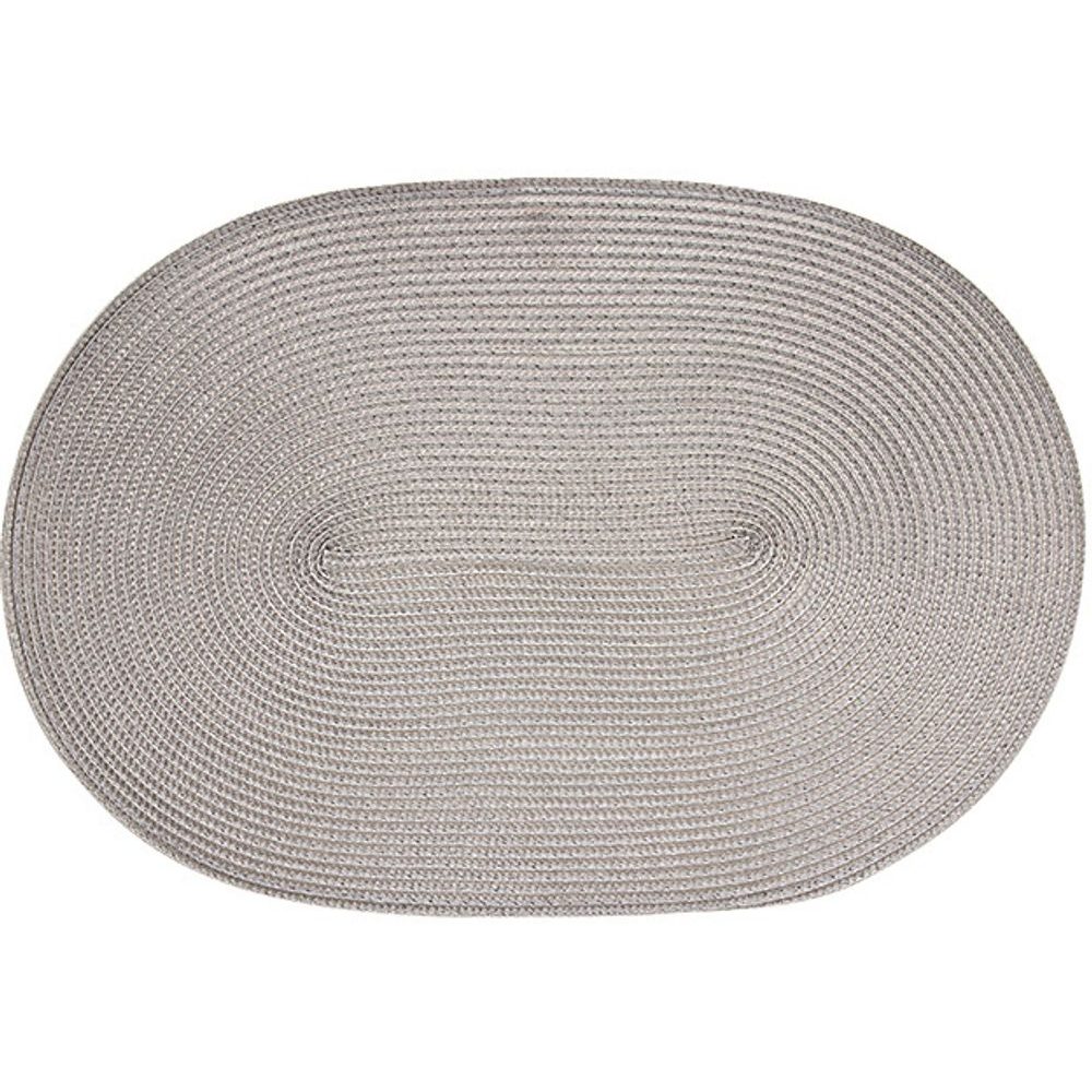 Prostírání oválné 45 x 31 cm šedé
