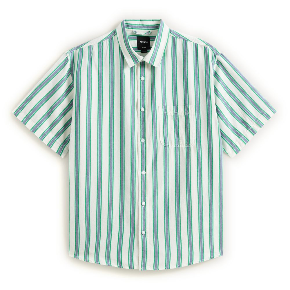 Lawson Stripe SS Shirt WHITE/Vivid Verdant