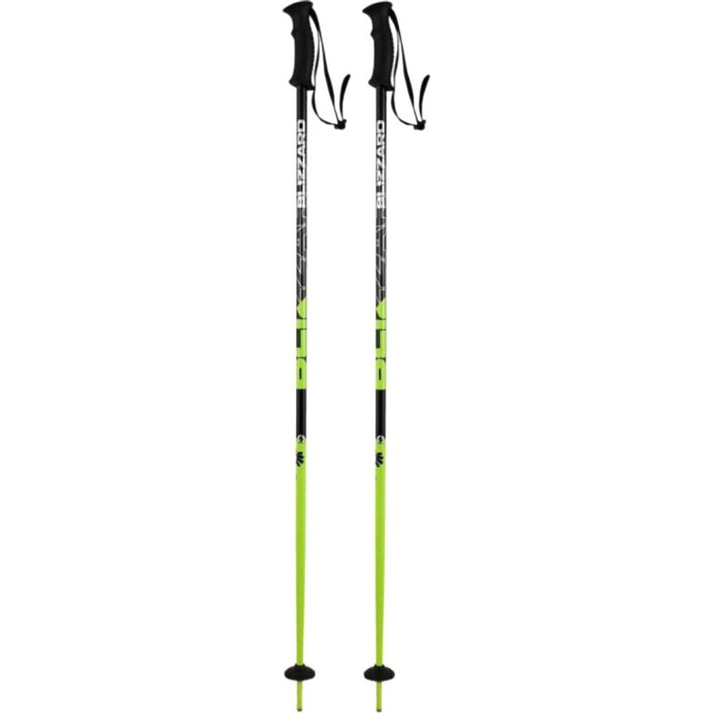 Allmountain ski poles, neon yellow