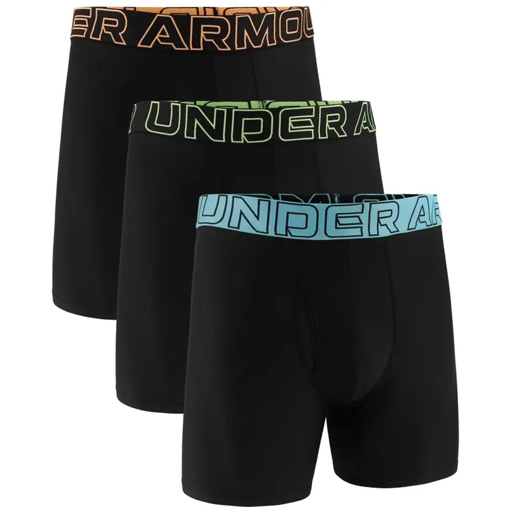 Ua Performance Tech - Solid 6in - 3pk BLUE HAZE