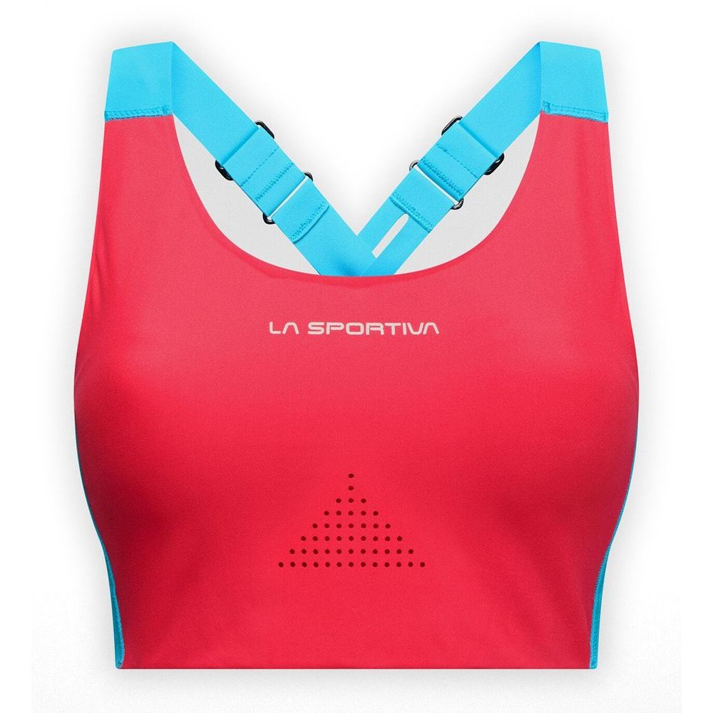 Pulse High Support Bra W Hibiscus/Malibu Blue