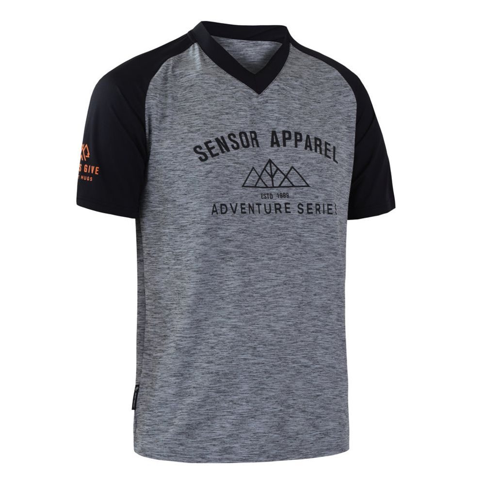 CYKLO CHARGER pánský dres volný kr. rukáv, šedá/černá