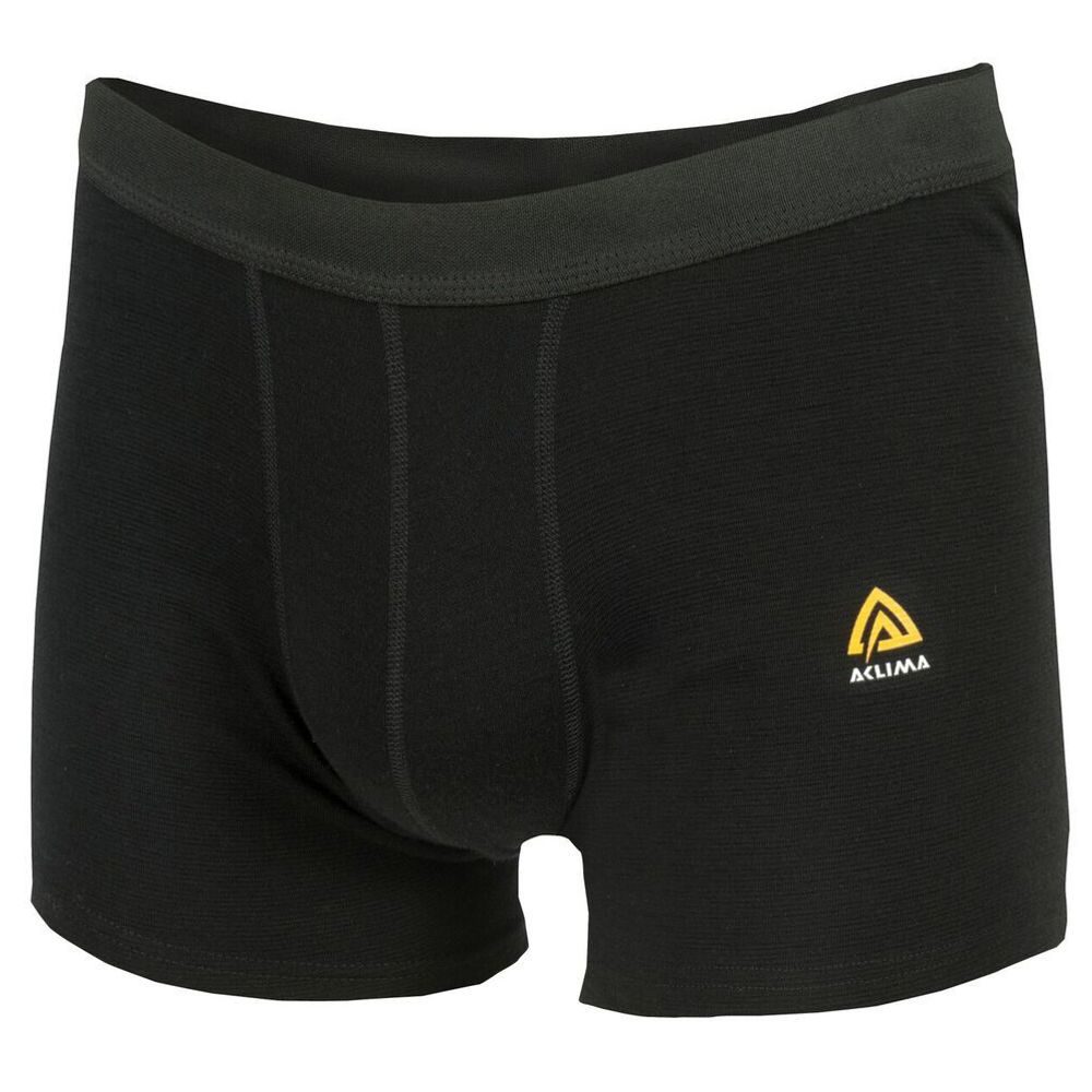 WarmWool Boxer shorts, Man Jet Black