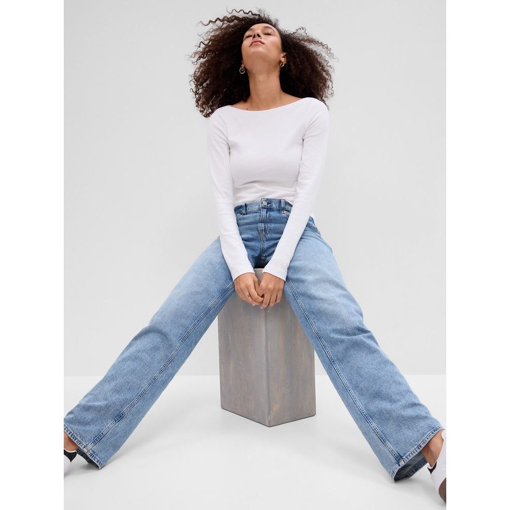 540606-03 Tričko s dlouhým rukávem Bílá