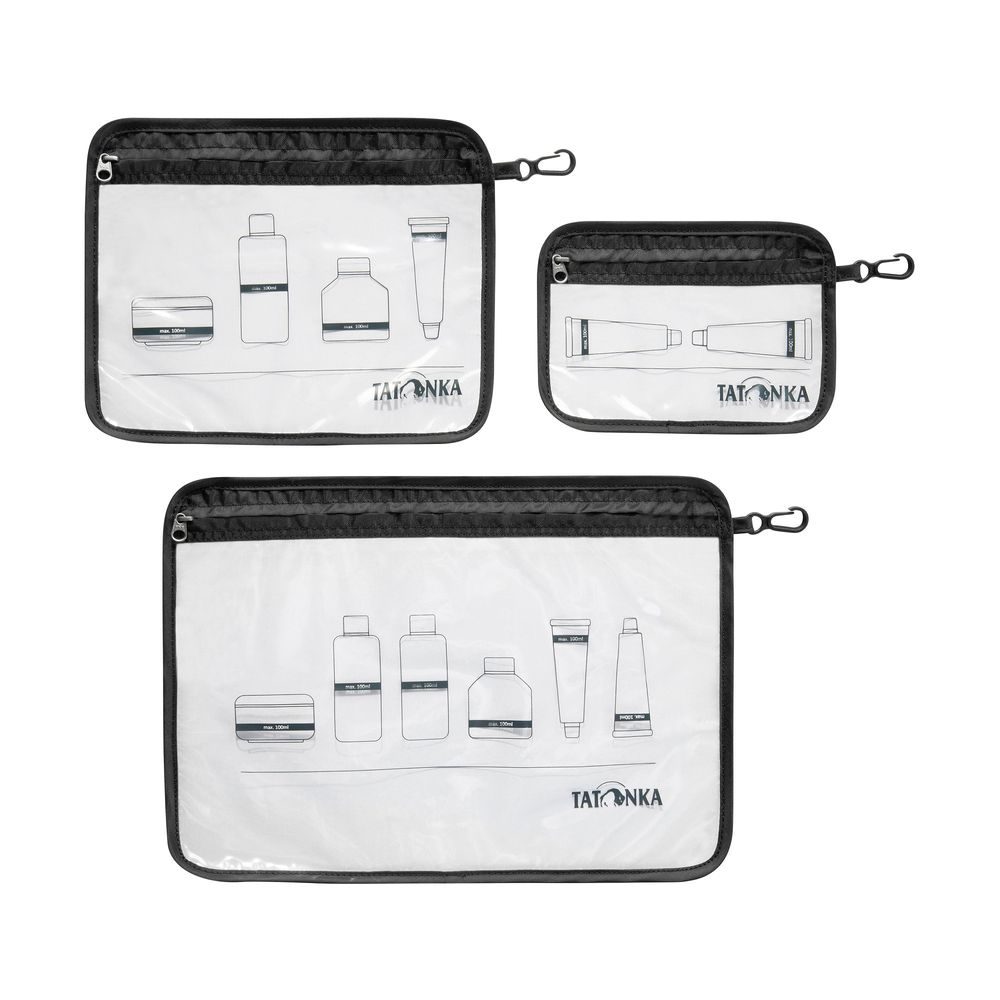 ZIP FLIGHT BAG SET, black
