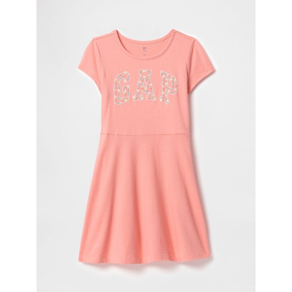 Dětské šaty s logem Růžová