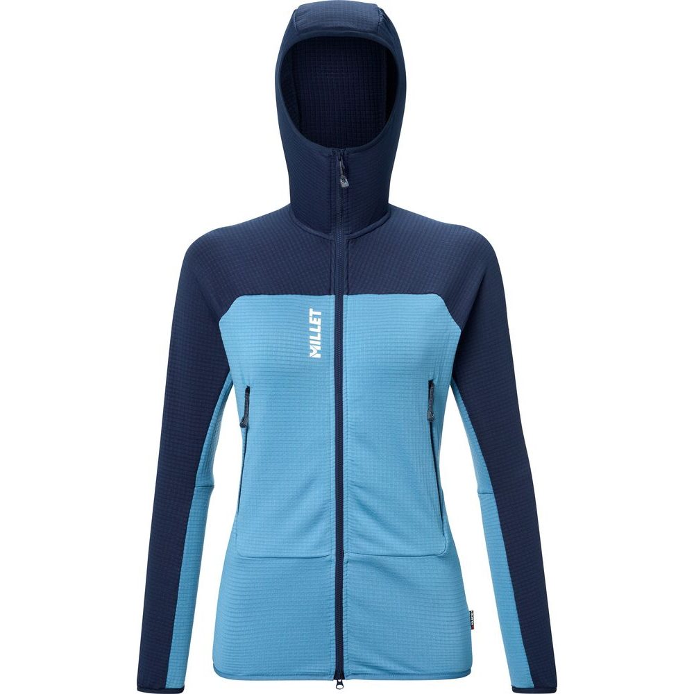 FUSION GRID HOODIE W CORONET BLUE/SAPHIR