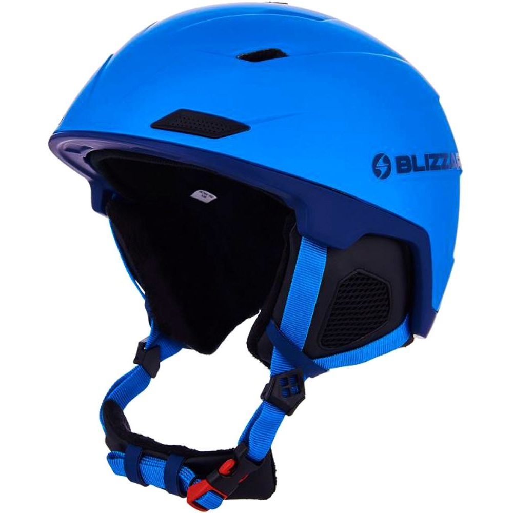 Double ski helmet, blue matt/dark blue