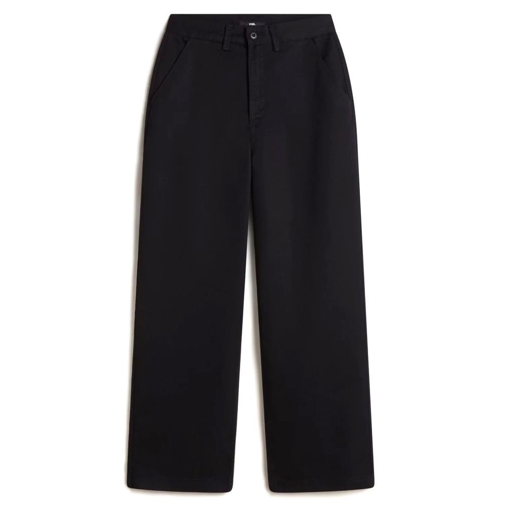 Palmer Wide Leg Chino Pant Black