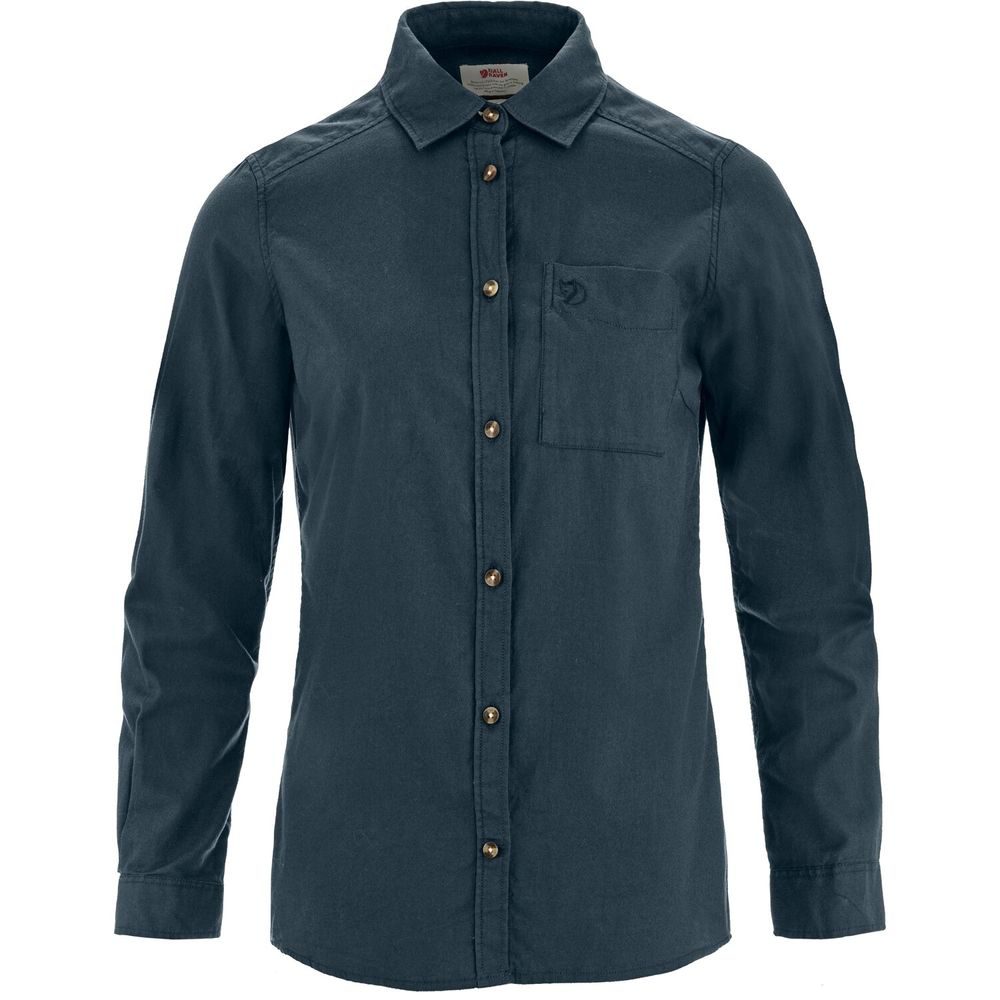 Övik Lite Flannel Shirt W Navy