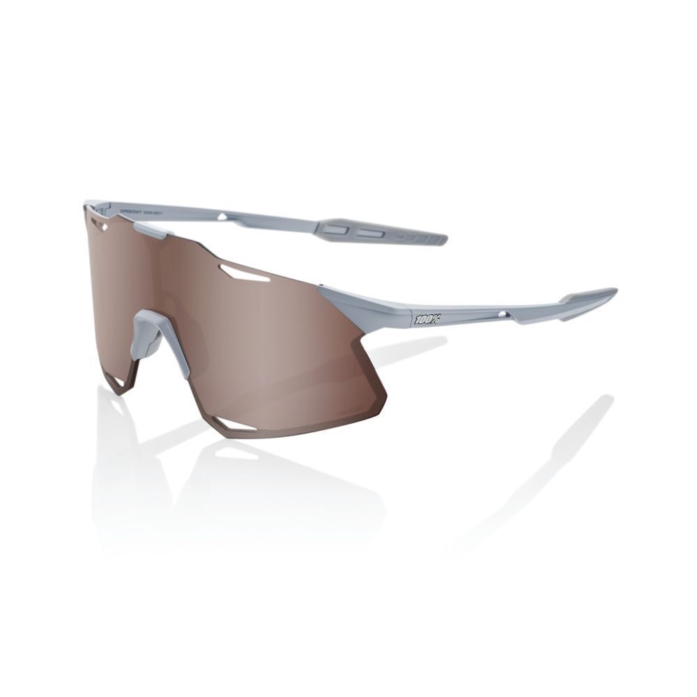 HYPERCRAFT, Matte Stone Grey - HiPER Crimson Silver Mirror Lens