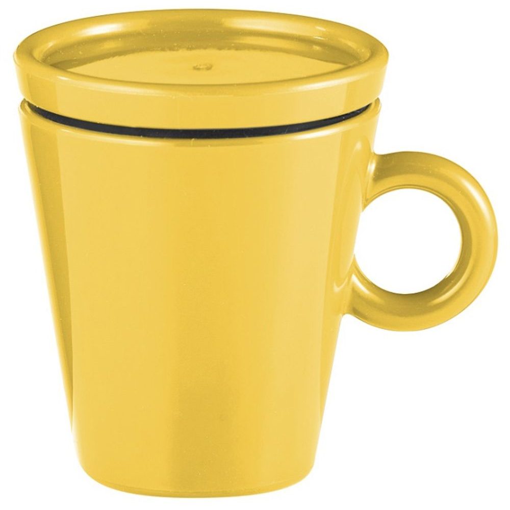 Travel coffee mug COFFEE & GO yellow