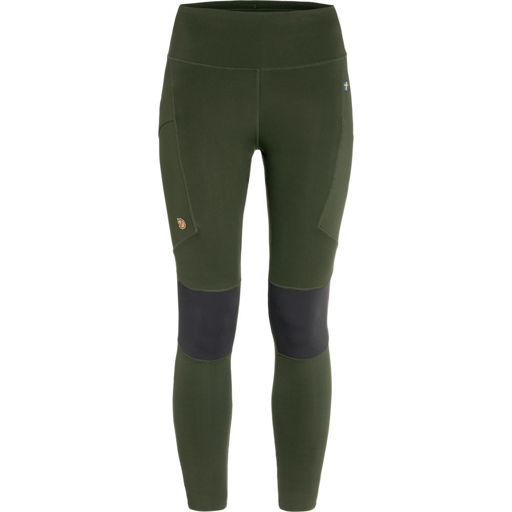 Abisko Trekking Tights Pro W Deep Forest-Iron Grey