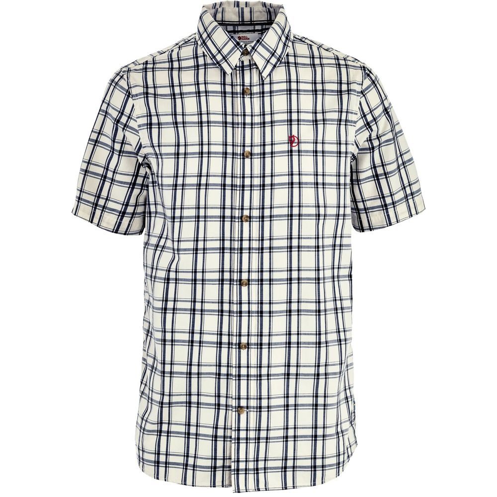 Övik Lite Shirt SS M Chalk White-Dark Navy