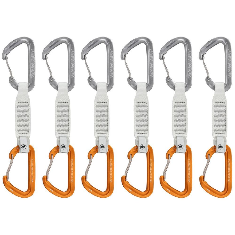 Sender Wire 12 cm 6-Pack Quickdraws, light grey-gold