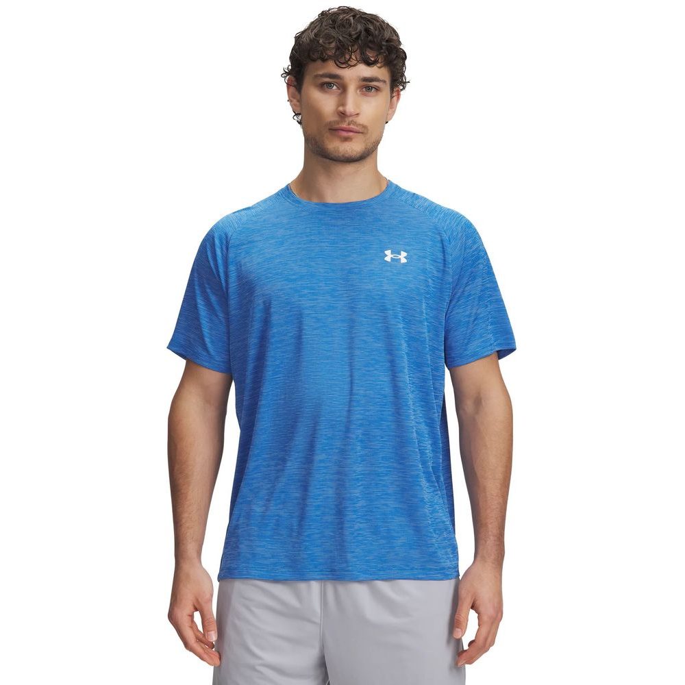 UA Tech Textured SS 402-BLU