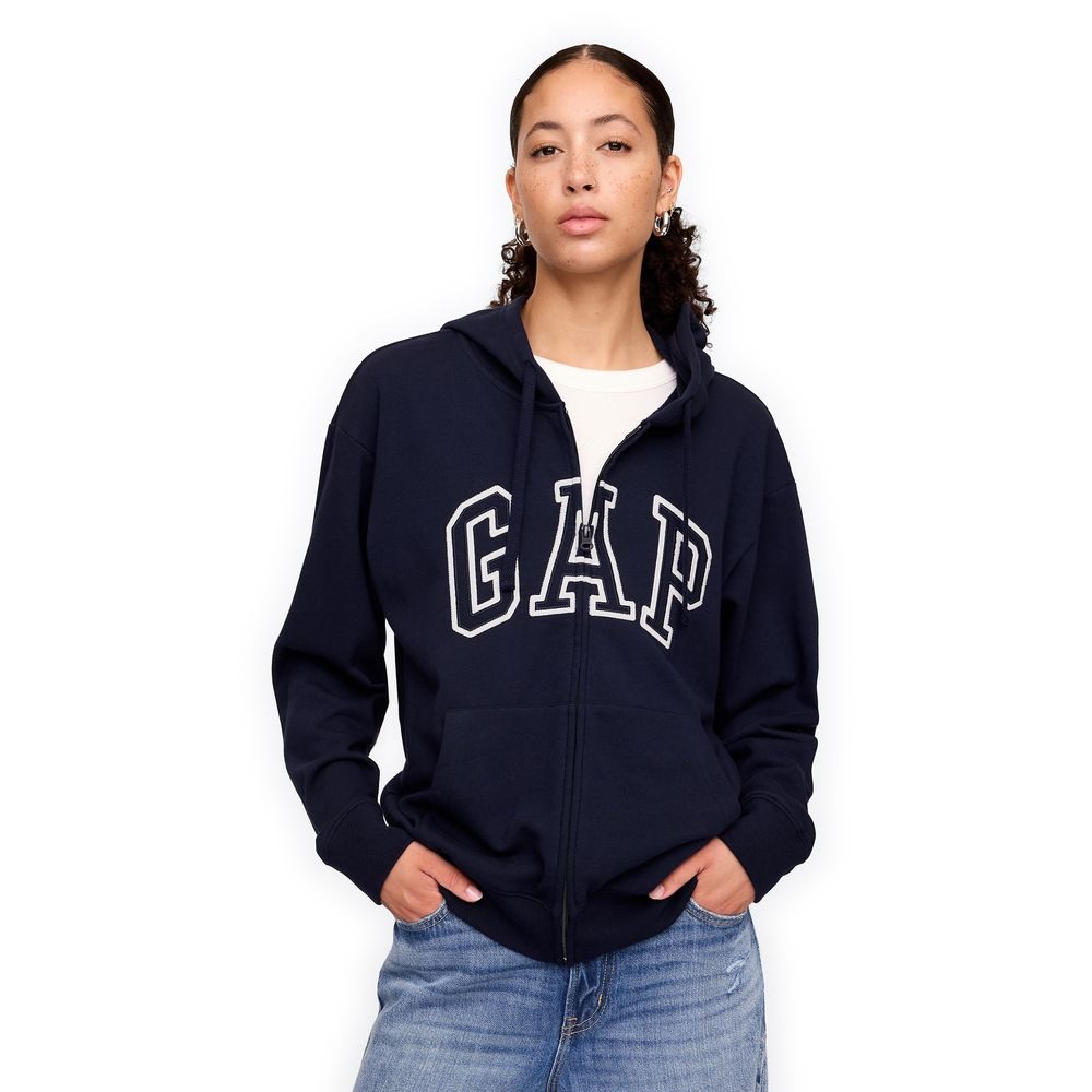 727433-03 Mikina s logem Tmavě modrá