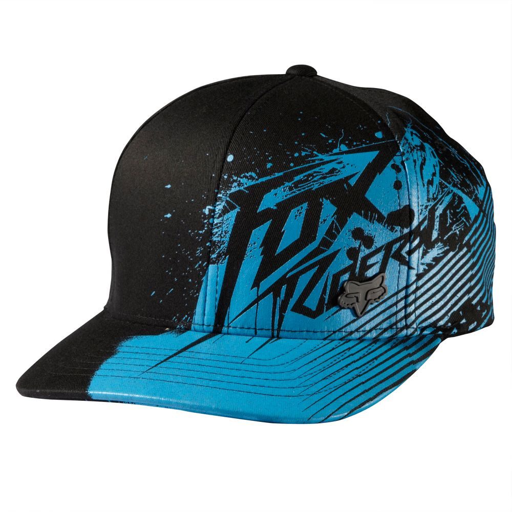 58218 013 FRESH KILL FLEXFIT HAT BLACK/BLUE - čepice