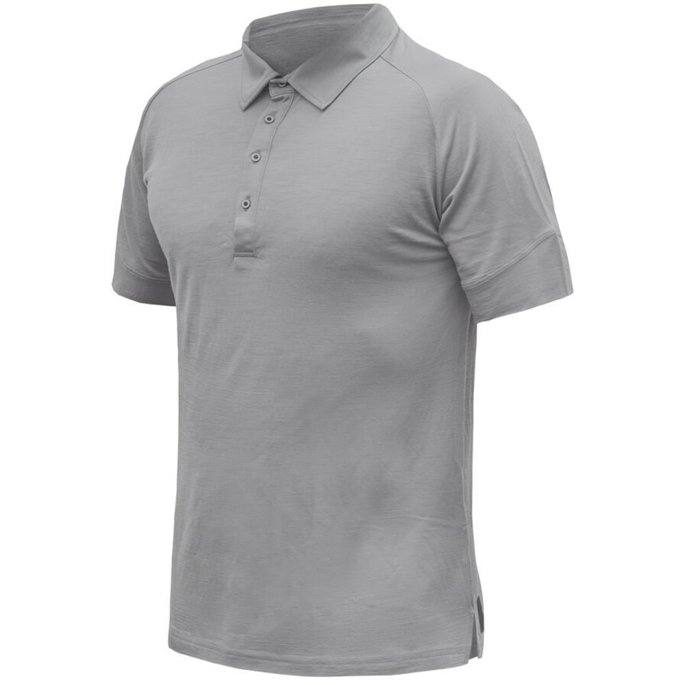 MERINO ACTIVE polo pánské triko kr.rukáv šedá