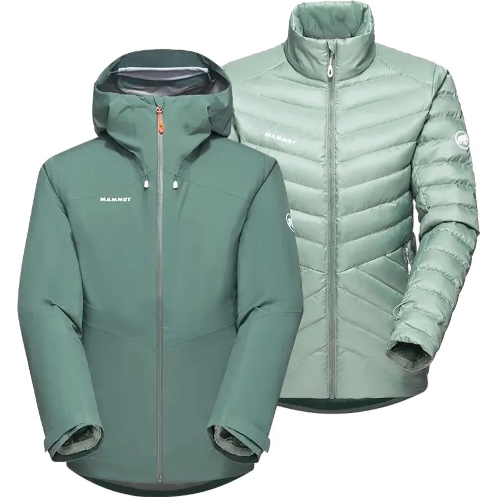 Convey 3 in 1 HS hooded Jacket Women dark jade-jade