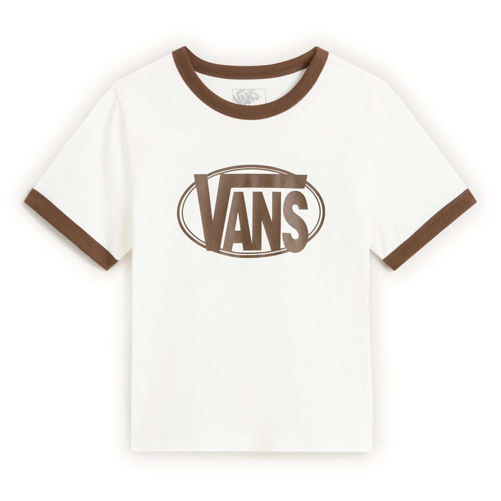 W CENTER CHEST RINGER TEE EGRET