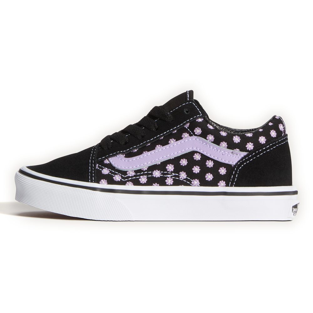 Old Skool FLORAL EMBROIDERY PURPLE