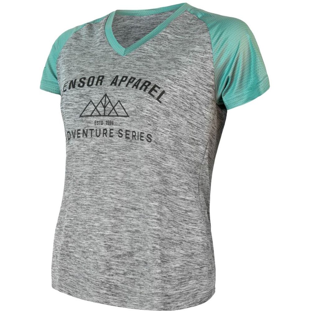 CYKLO CHARGER DÁMSKÝ DRES VOLNÝ KR.RUKÁV ŠEDÁ/MINT