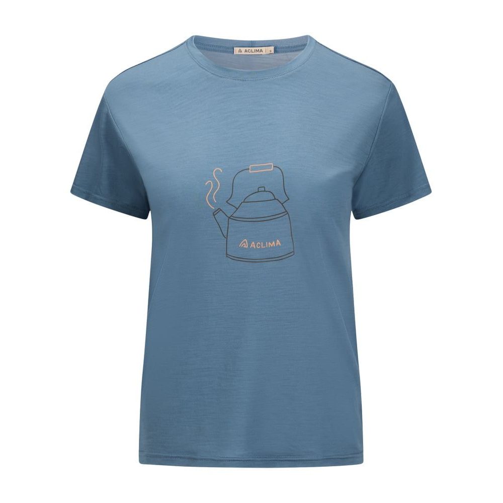 LightWool 140 Tee Kettle W's Blue Fusion