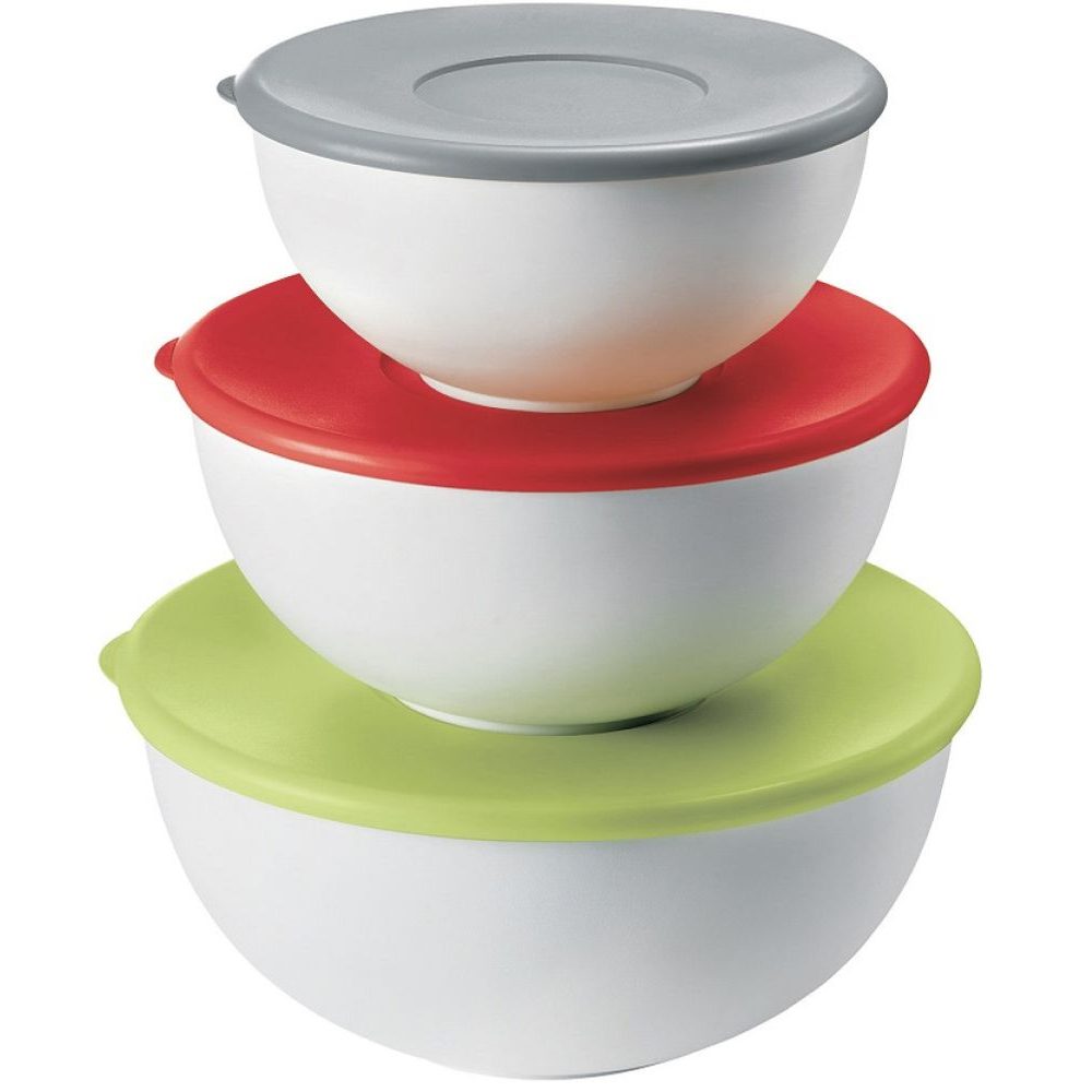 Set of 3 Everywhere bowls with lids