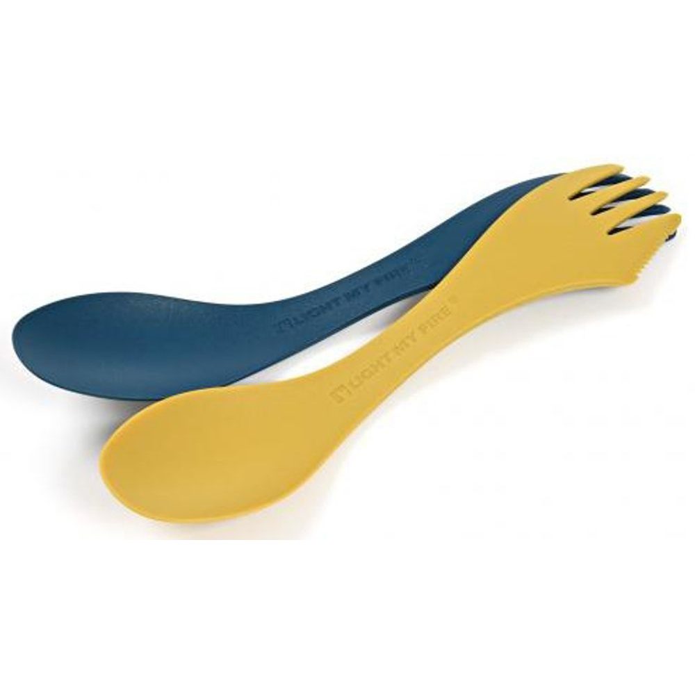 Spork medium BIO 2-pack blue/yellow