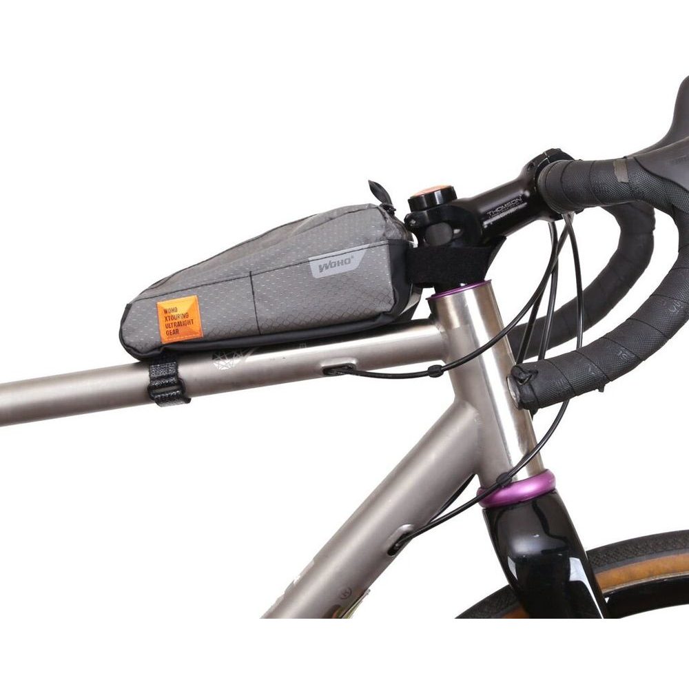 X-TOURING TOP-TUBE BAG Honeycomb Iron šedá