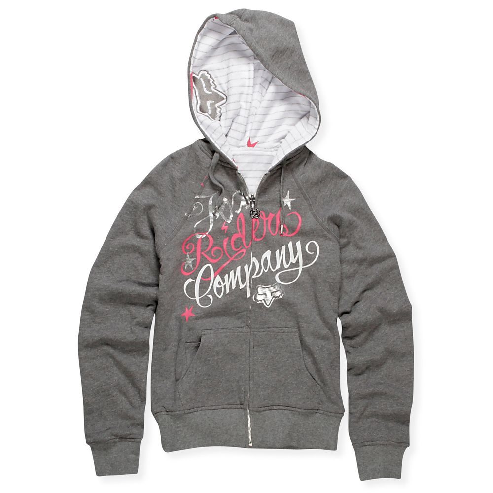 55515-185 GIRLS FIRE CRACKER REVERSIBLE FOXY ZIP HOODY - Mikina s kapucí