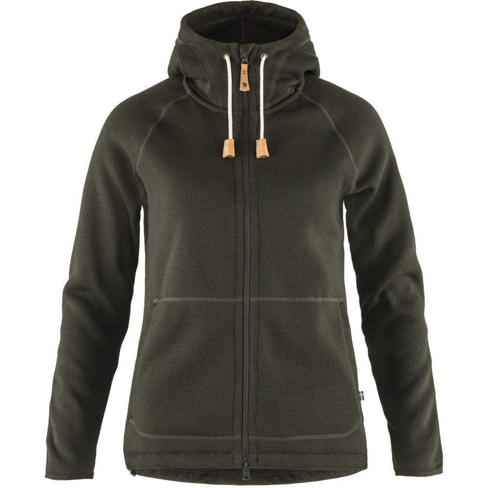 Övik Fleece Hoodie W Deep Forest