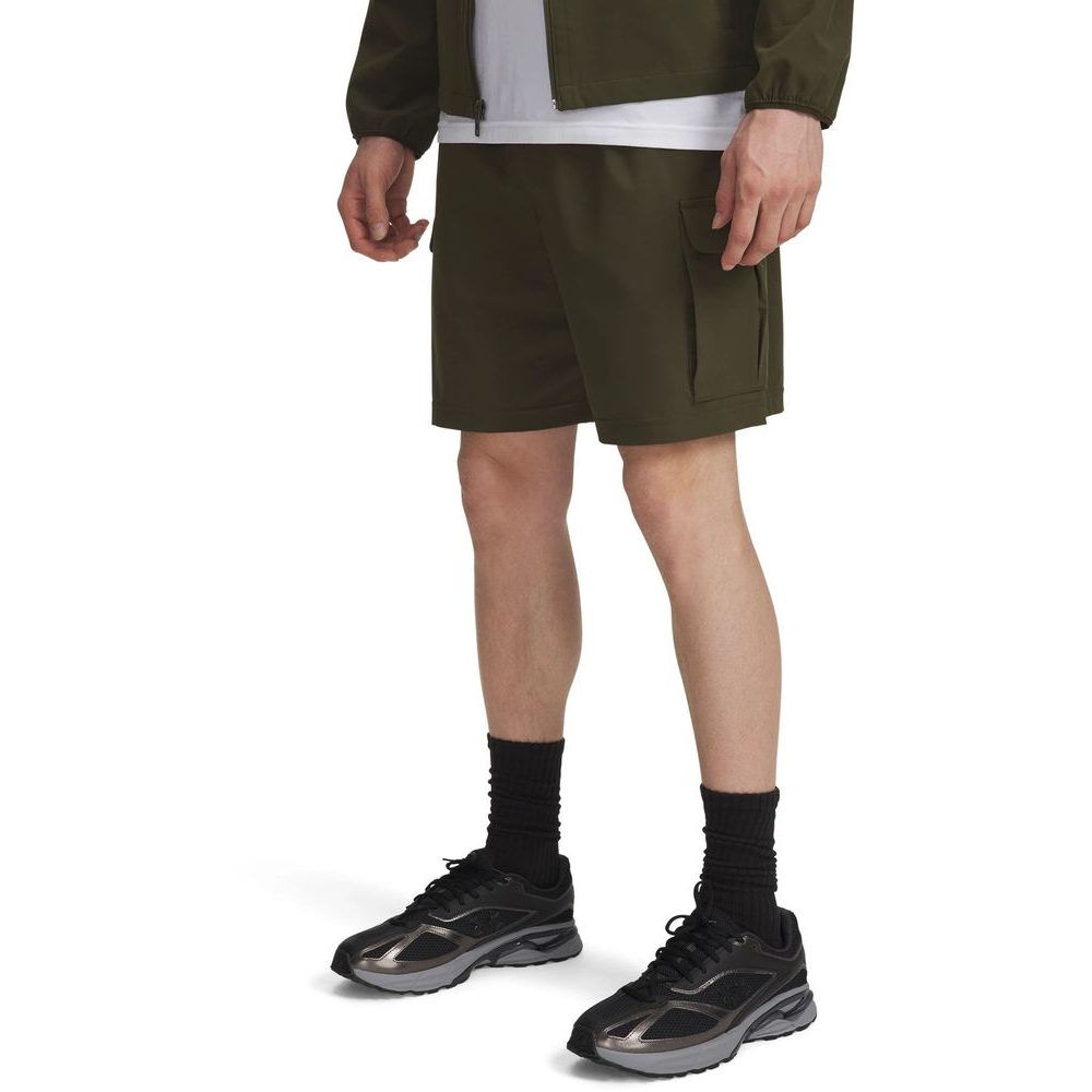 UA Vibe Woven Cargo Short-GRN