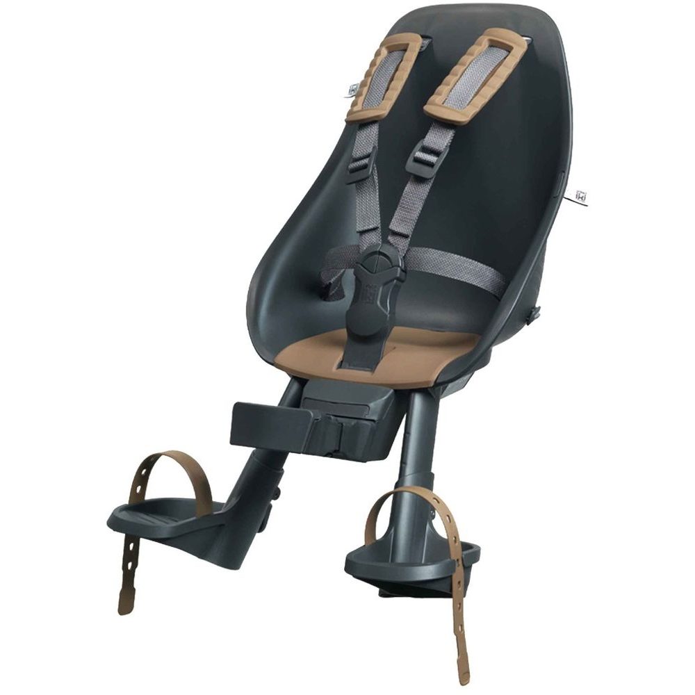 Dětská sedačka na kolo s adaptérem přední Bincho Černá/Kurumi Hnědá