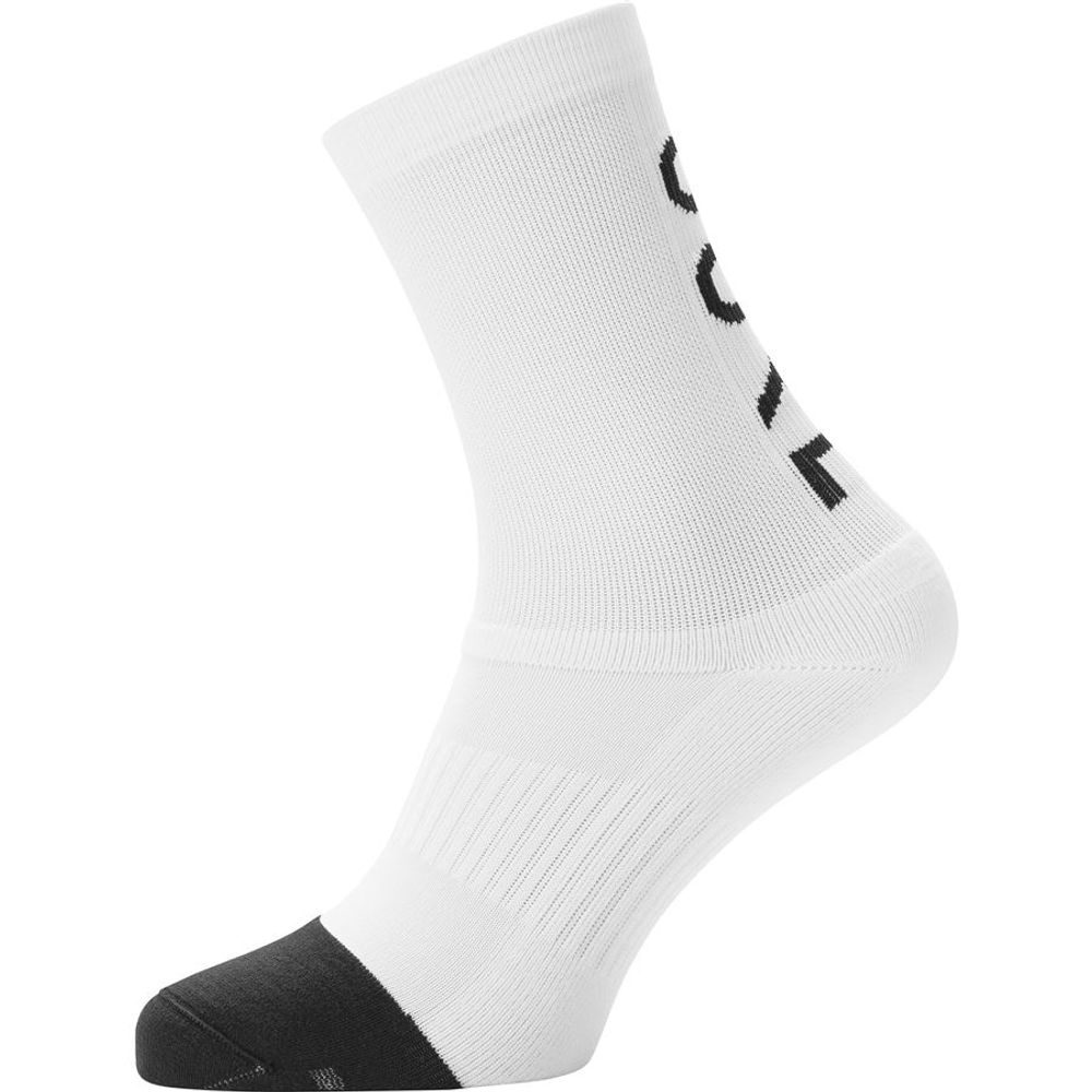 M Mid Brand Socks white/black